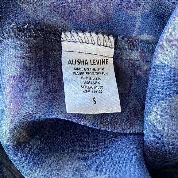 Alisha Levine for Coop Floral Flowy Silk Tank Top - Picture 6 of 6